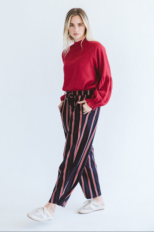 Tayla Barrel Trouser Red