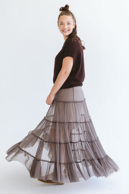 Tully Skirt Chocolate