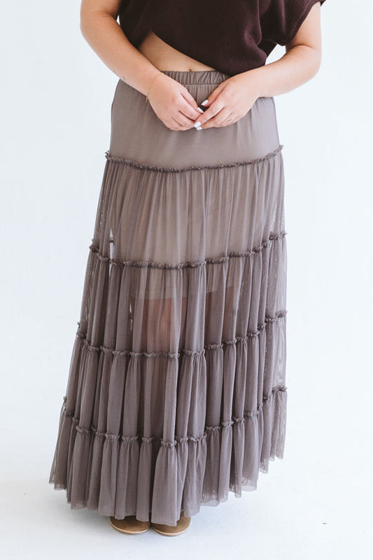 Tully Skirt Chocolate