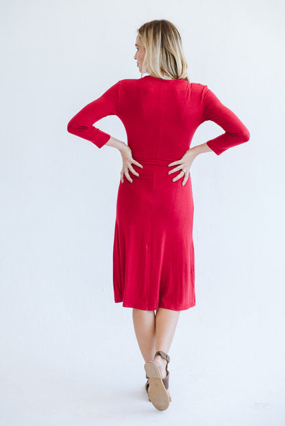 Betty Wrap Dress Red