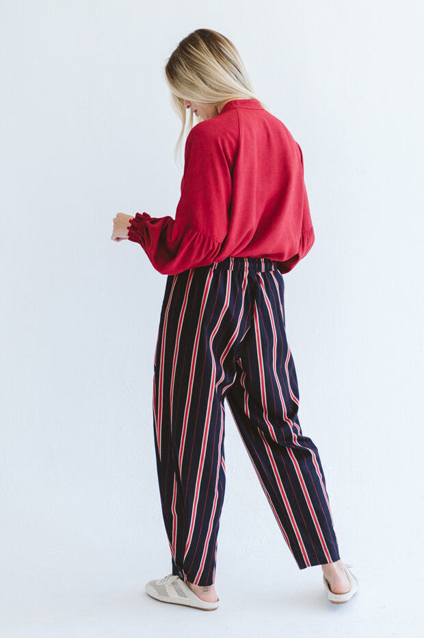 Tayla Barrel Trouser Red