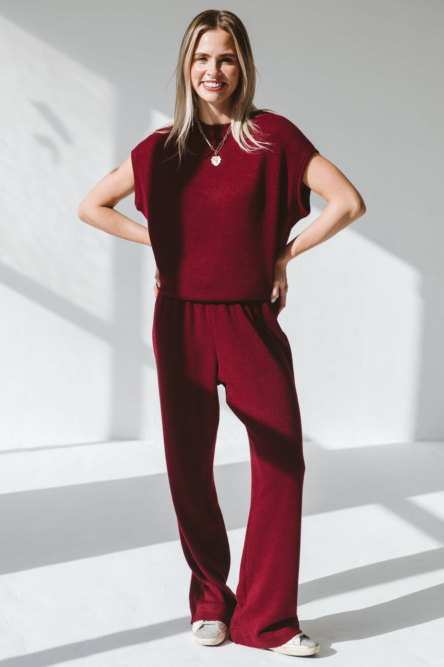 Rachal Trouser Burgundy