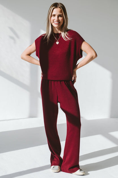 Rachal Trouser Burgundy