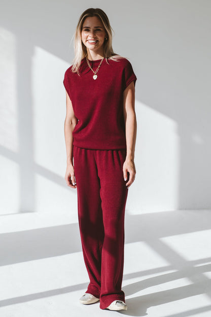 Rachal Trouser Burgundy