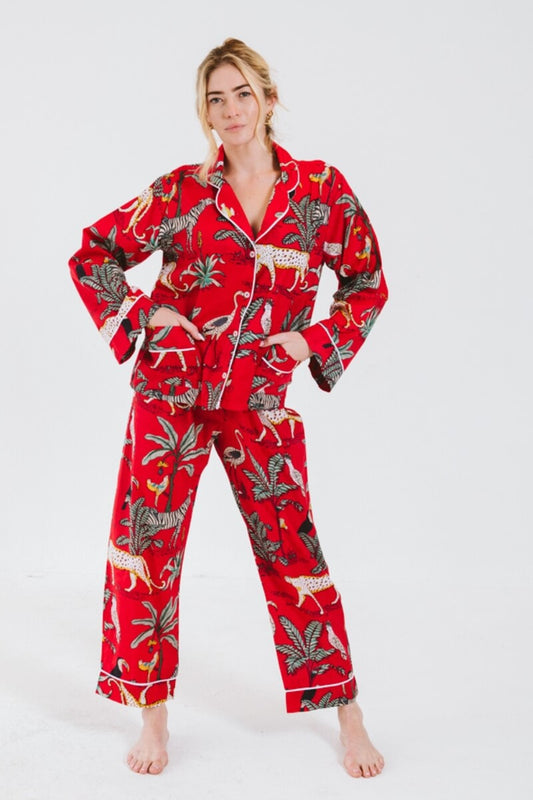 PJ Long Red Leopard
