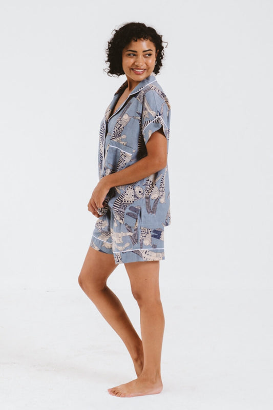 PJ Short Blue Cat
