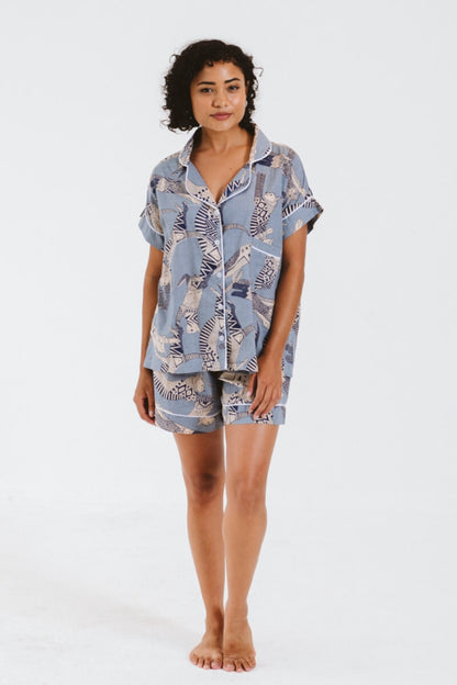 PJ Short Blue Cat