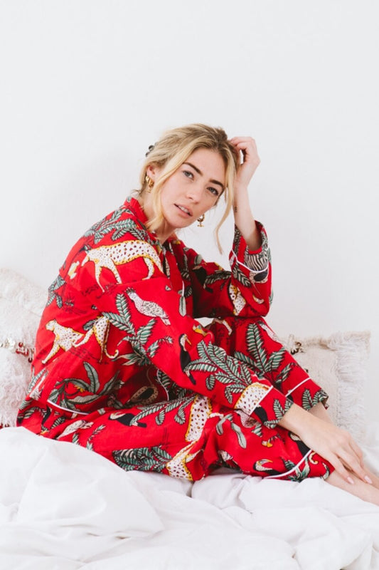 PJ Long Red Leopard