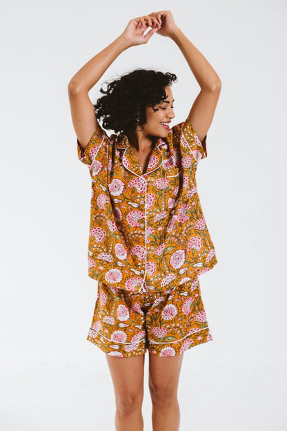 PJ Short Mustard Peony