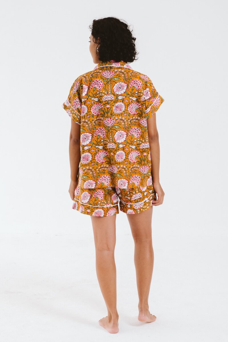 PJ Short Mustard Peony