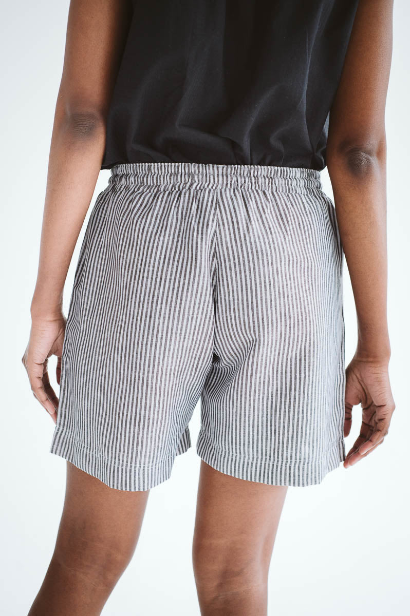 Stripe Linen Shorts