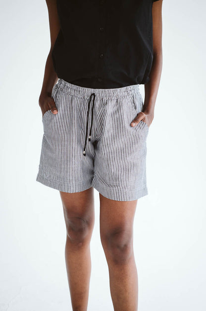 Stripe Linen Shorts