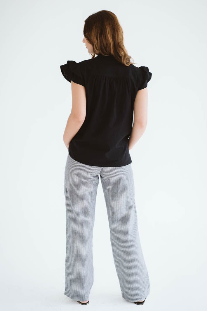 Kendall Stripe Linen Trouser