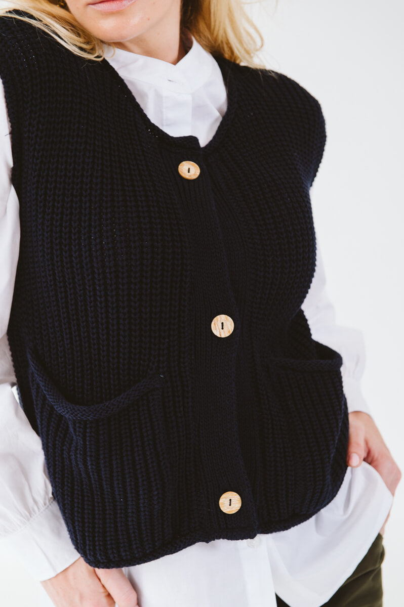 Coco Gilet Navy