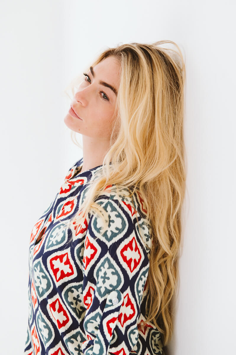 Faith York Dress Red and Navy