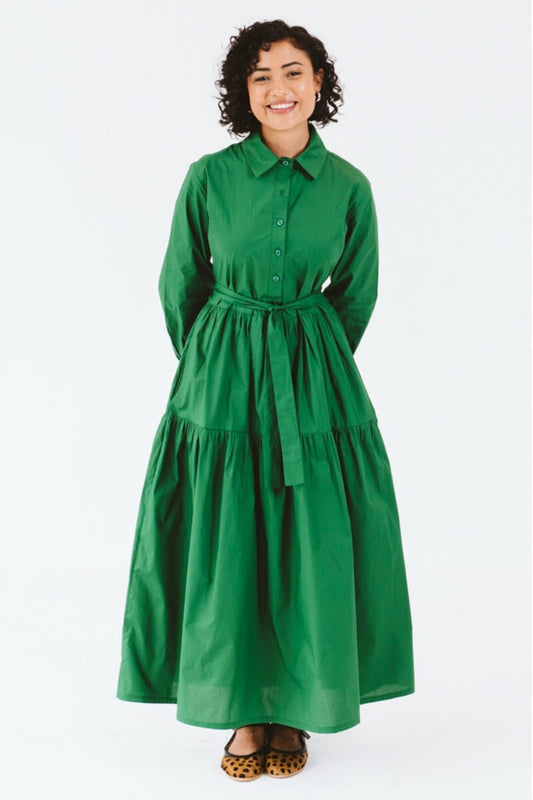 Selma Dress Amazon Green
