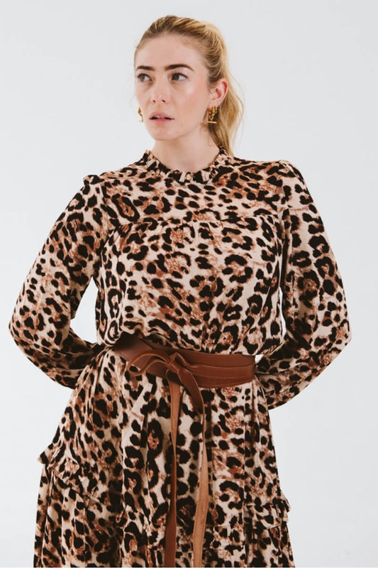 Valencia Leopard Print Dress