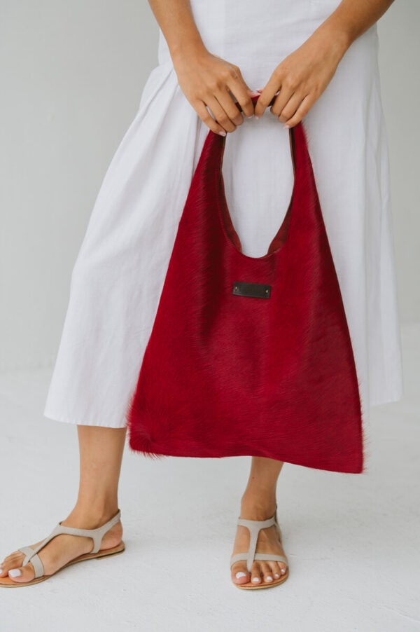 Casey Leather Bag Red