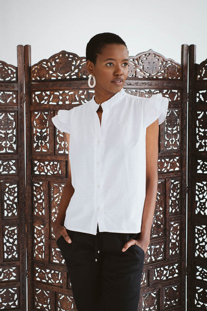 Ami White Cotton Shirt