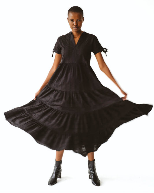 Shea Black Anglaise Dress