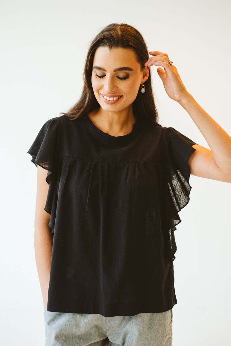 Issa Cotton Shirt Black