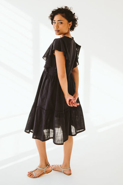 Katie Cotton Dress Black