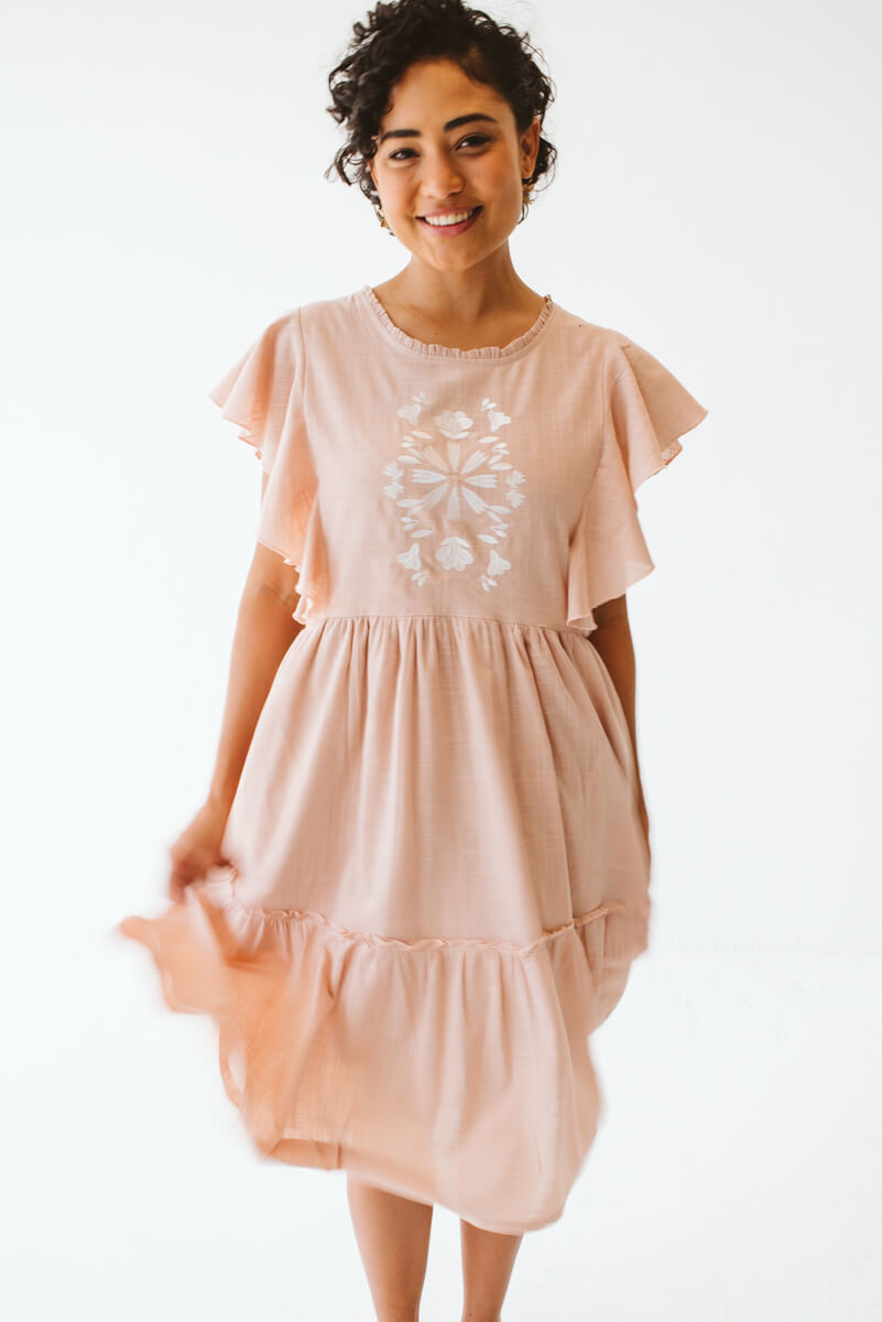 Katie Cotton Dress Pink