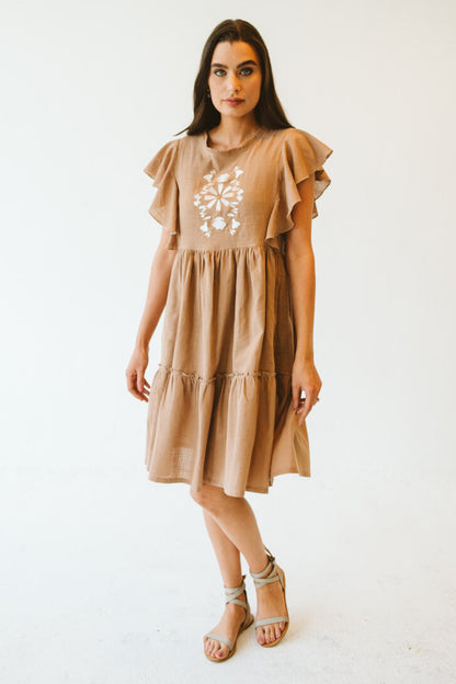 Katie Cotton Dress Sand