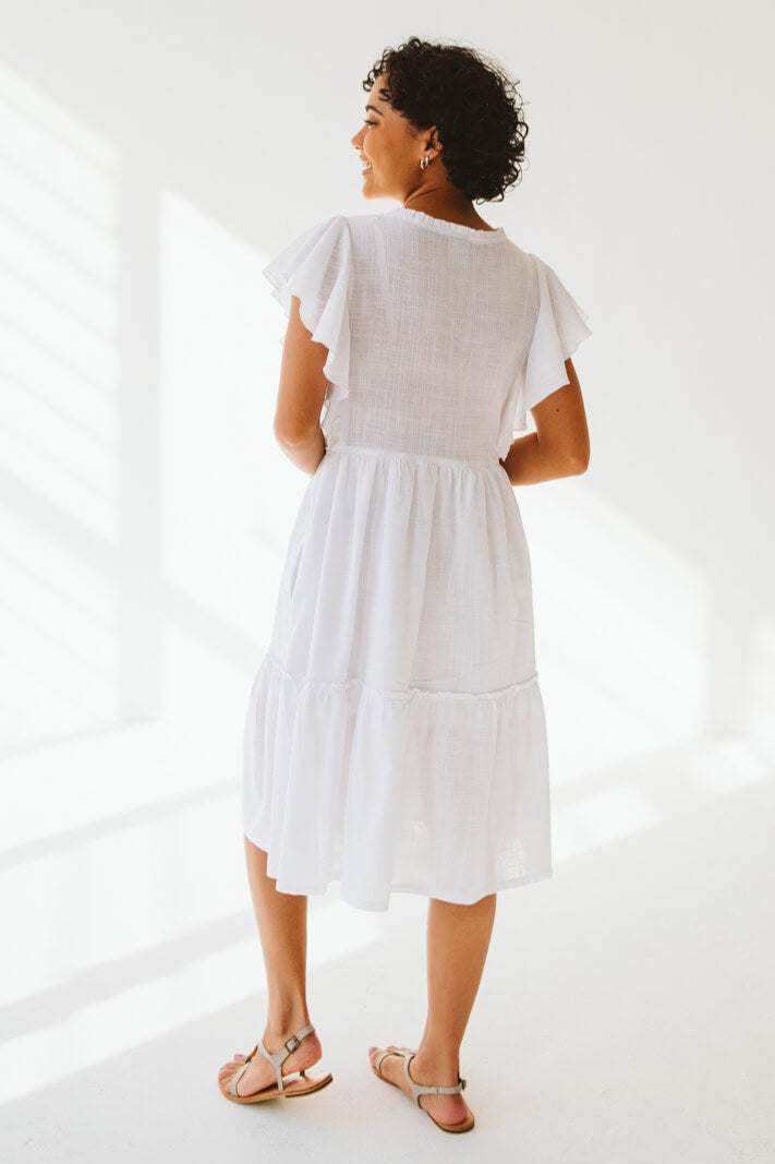 Katie Cotton Dress White
