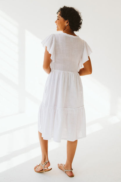 Katie Cotton Dress White