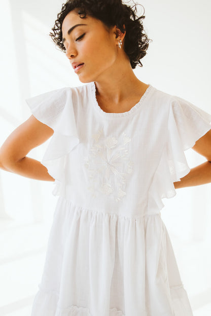 Katie Cotton Dress White