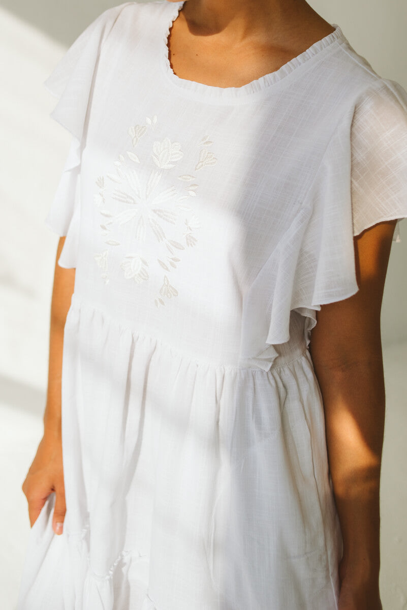 Katie Cotton Dress White
