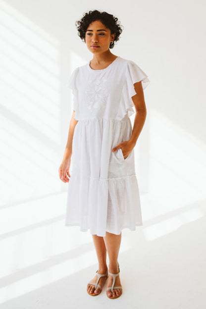 Katie Cotton Dress White