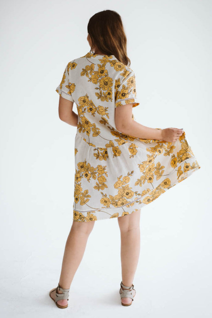 Peta Buttercup Linen Dress