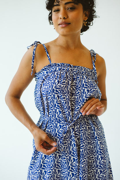 Coral Print Jumpsuit