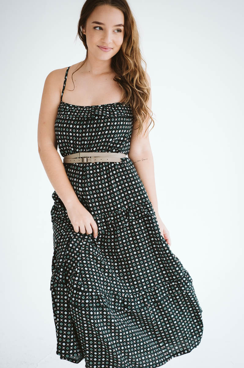 Nicole Dress Geo Print