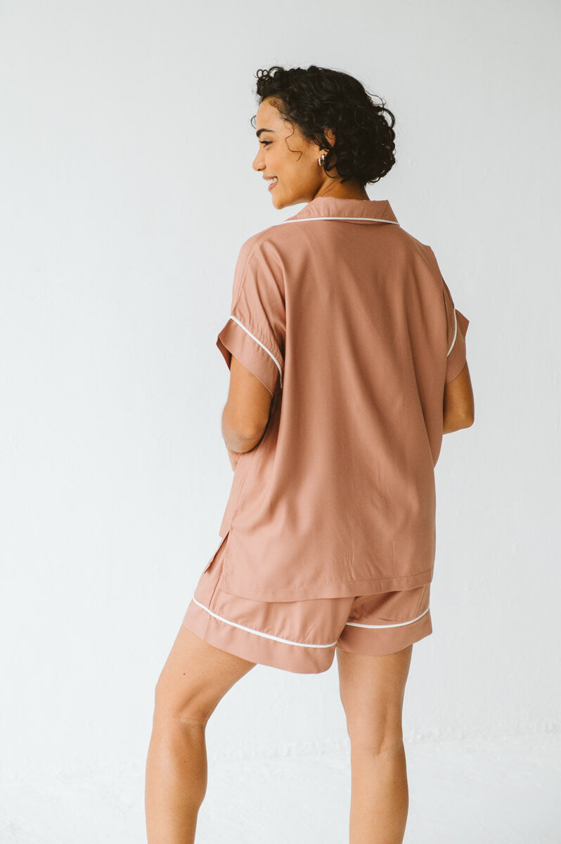 PJ Short Pink Set