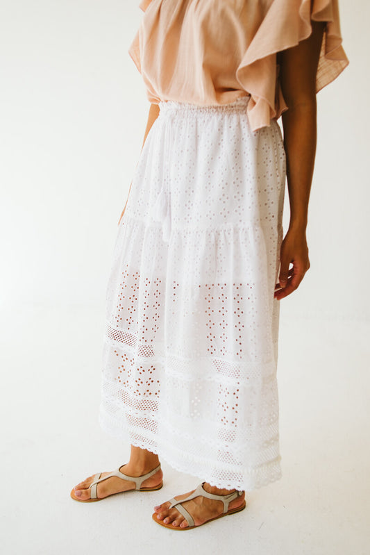Sola Embroidery Anglaise Skirt