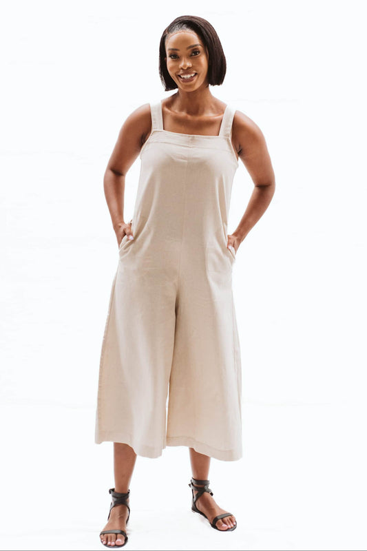 Uma Natural Linen Dungaree