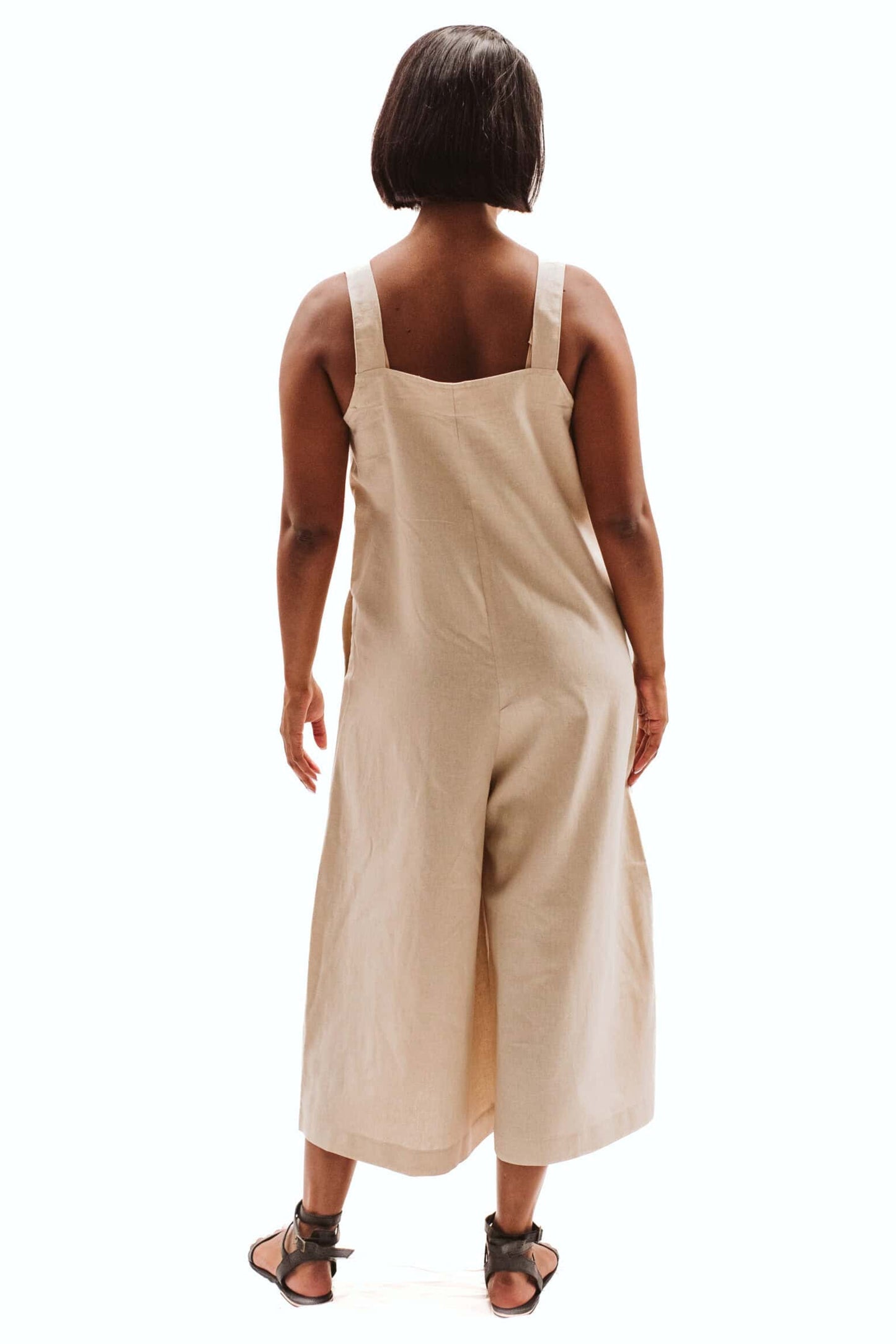 Uma Natural Linen Dungaree
