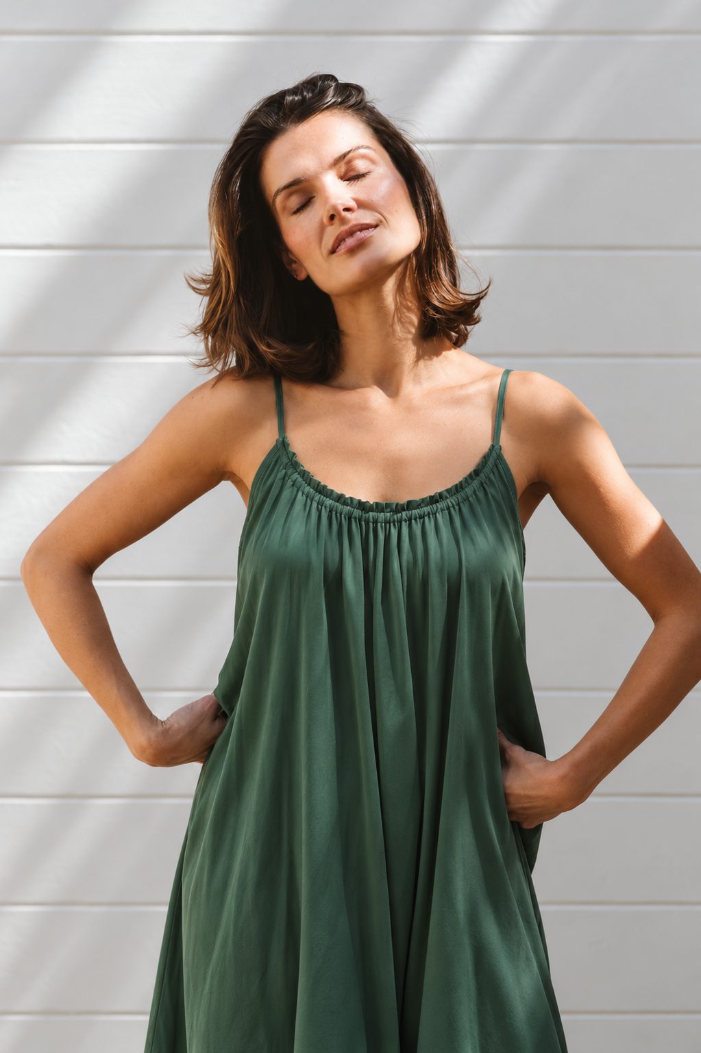 Poppy Nightie in Hunter's Green