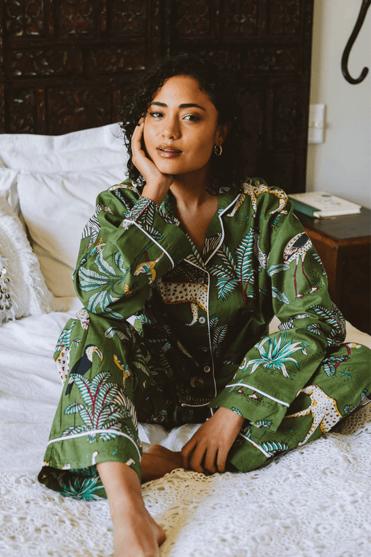 PJ Long Green Leopard