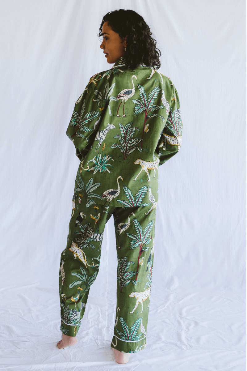 PJ Long Green Leopard