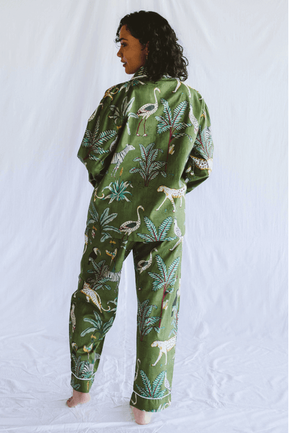 PJ Long Green Leopard