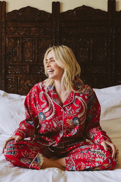 PJ Long Red Floral