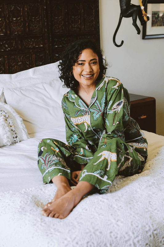 PJ Long Green Leopard